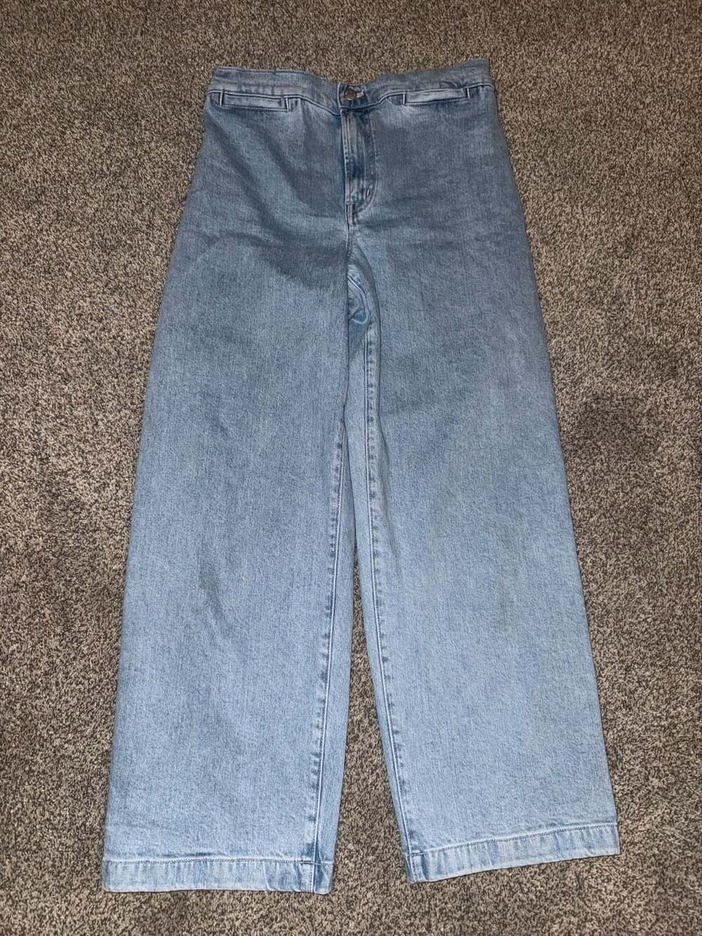 Madewell Emmett Wide-Leg Size 27 Light Wash Denim Jeans